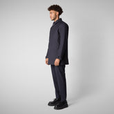 Man's coat Sam in blue black - Bureau Man | Save The Duck