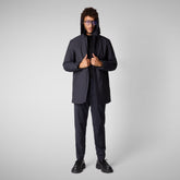 Man's coat Sam in blue black - Bureau Man | Save The Duck