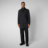 Manteau Byron in blue black pour homme - Bureau Homme | Save The Duck