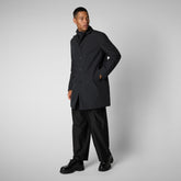 Manteau Byron in blue black pour homme - Bureau Homme | Save The Duck