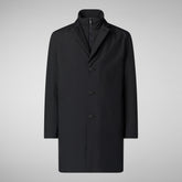 Man's coat Byron in blue black | Save The Duck