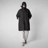 Woman's hooded coat Winona in black - Bureau | Save The Duck