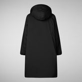 Woman's hooded coat Winona in black | Save The Duck