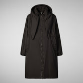 Woman's hooded coat Winona in brown black | Save The Duck