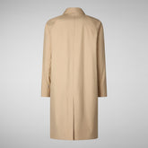 Man's coat Preston in stardust beige | Save The Duck