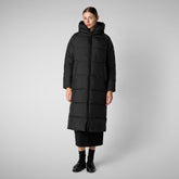 Animal-free damen-steppjacke Janis mit kapuze in Schwarz | Save The Duck