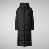 Animal-free damen-steppjacke Janis mit kapuze in Schwarz | Save The Duck