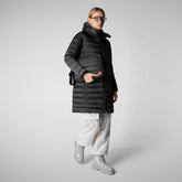 Animal-free damen-steppjacke Saffron mit kapuze in Schwarz - DAMEN FW24 NEW IN | Save The Duck