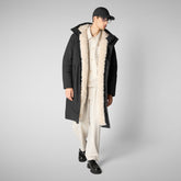 Herren-Parka Killian mit kapuze in Schwarz | Save The Duck