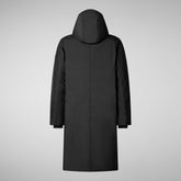 Man's hooded parka Killian in black | Save The Duck