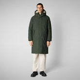 Herren-Parka Killian mit kapuze in land green | Save The Duck