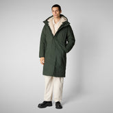 Herren-Parka Killian mit kapuze in land green | Save The Duck