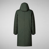 Man's hooded parka Killian in land green | Save The Duck