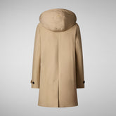 Manteau Embie in beige foncé pour femme | Save The Duck