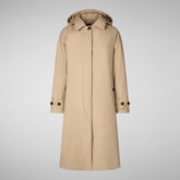 Manteau Zoey beige foncé pour femme | Save The Duck