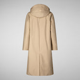 Manteau Zoey beige foncé pour femme | Save The Duck