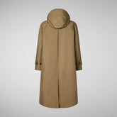 Woman's hooded coat Zoey in husk green | Save The Duck