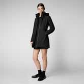 Veste à capuche Lila noir pour femme - Vestes Femme | Save The Duck