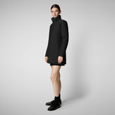 Veste à capuche Lila noir pour femme - Vestes Femme | Save The Duck