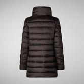 Woman's coat Lydia in brown black pour femme | Save The Duck