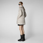 Woman's coat Lydia in beige clair pour femme | Save The Duck