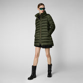 Woman's coat Lydia in pine green | Save The Duck