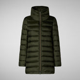 Woman's coat Lydia in vert forêt pour femme | Save The Duck