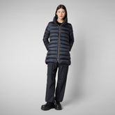 Woman's coat Lydia in blue black | Save The Duck