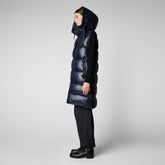 Giletà  capuche Iria bleu noir pour femme - Gilet Femme | Save The Duck