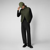 Man's vest Rhus in dusty olive | Save The Duck