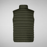 Man's vest Rhus in dusty olive | Save The Duck