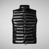 Gilet Griffin noir pour homme | Save The Duck