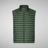 Gilet Adam thyme green pour homme | Save The Duck