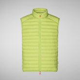 Gilet Adam vert citron pour homme | Save The Duck