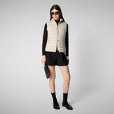 Gilet imbottito donna Charlotte Beige chiaro | Save The Duck