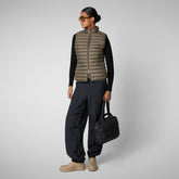 Gilet Charlotte gris boue pour femme - Icons Femme | Save The Duck