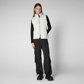 Gilet Lynn blanc optique pour femme - Icons Femme | Save The Duck