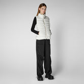 Gilet Lynn blanc optique pour femme - Icons Femme | Save The Duck