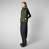 Gilet Lynn vert forêt pour femme - Gilet Femme | Save The Duck