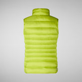 Gilet Lynn vert citron pour femme | Save The Duck