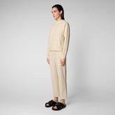 Sweatshirt Pear beige pour femme - ENSEMBLES | Save The Duck