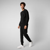 Sweatshirt Uren noir pour homme - Athleisure Homme | Save The Duck