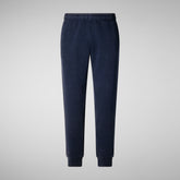 Man's basic jogger Favolus in navy blue | Save The Duck