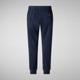 Man's basic jogger Favolus in navy blue | Save The Duck