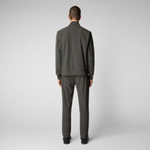 Man's sweatshirt Tulio in smoked grey - Men's Sets | Save The Duck