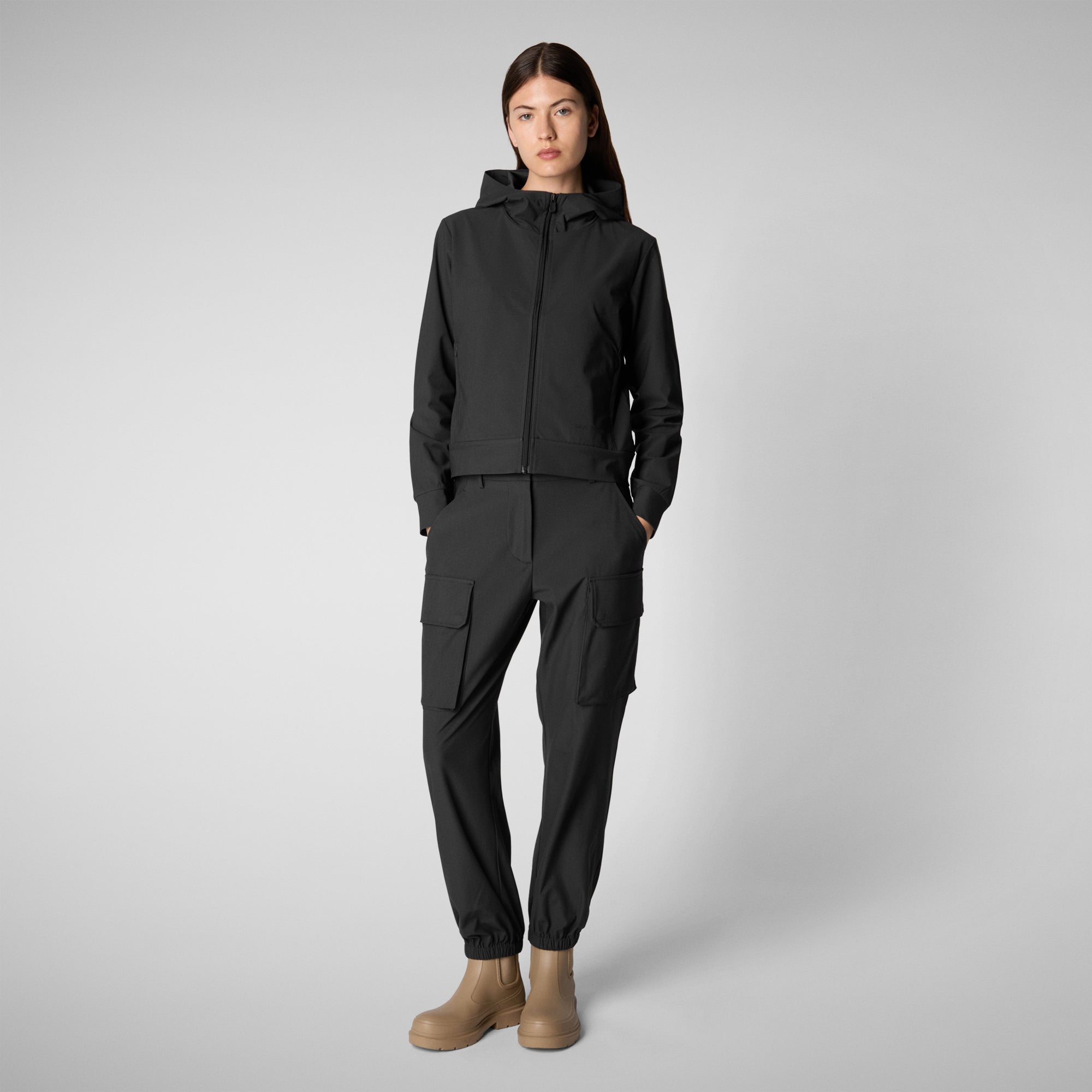 Save the duck PANTALONI CARGO DONNA GOSY NERO