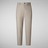 Pantalon Steve sandalo beige pour homme | Save The Duck