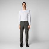 Man's trousers Colt in smoked grey - Men's Sets | Save The Duck