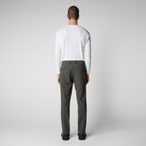 Man's trousers Colt in smoked grey - Men's Sets | Save The Duck