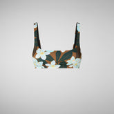 Brown frangipani - Woman's swimwear | Save The Duck